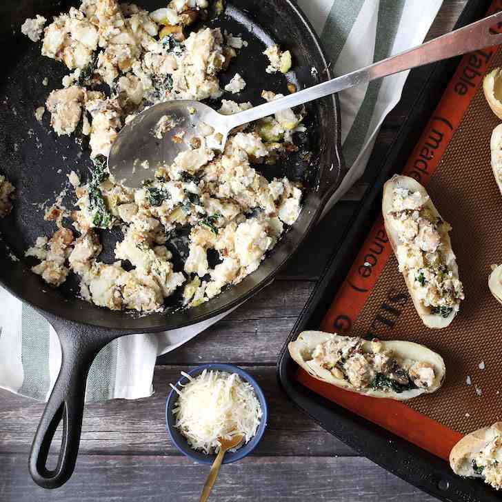 Lightened - Loaded Twice Baked Potatoes