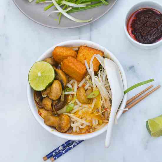 Vegan Spicy Noodle Soup