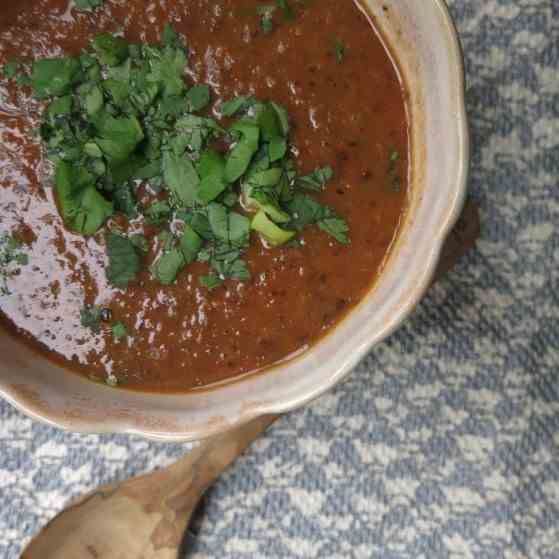 Black Bean and Tomato Soup