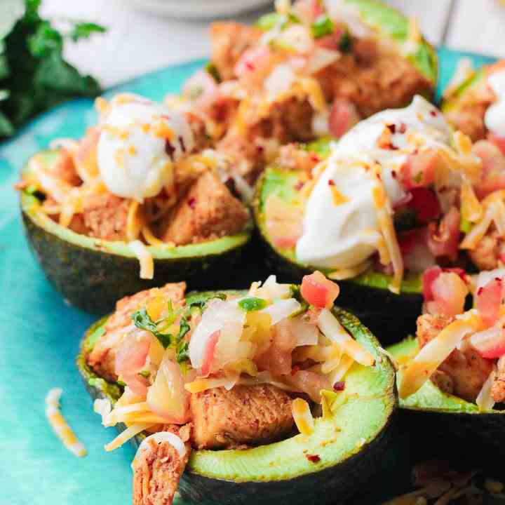 Chicken Taco Avocado Boats