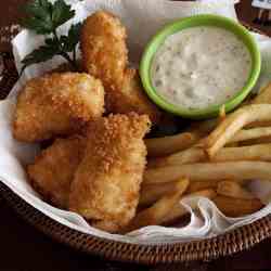 Halibut Fish & Chips with Tartar Sauce