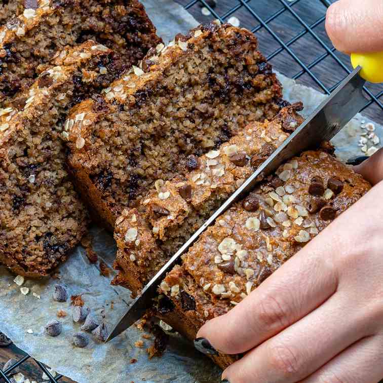 Healthy Chocolate Chip Banana Bread