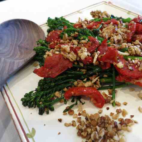 Broccoli, Sun-Dried Tomato & Walnut Salad
