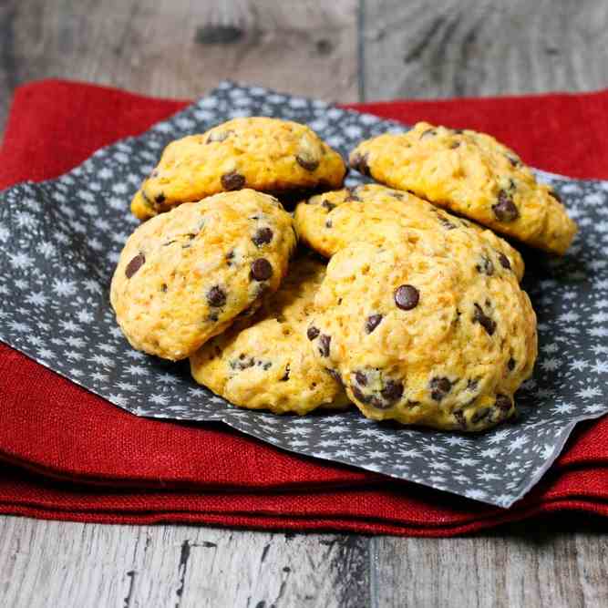 Perfect Paleo Pumpkin Choc Chip Cookies