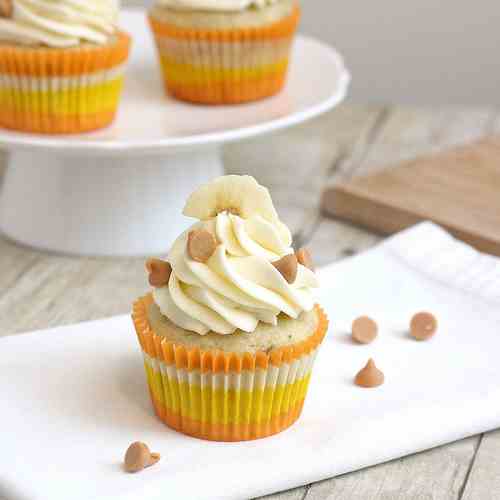 Roasted Banana Cupcakes