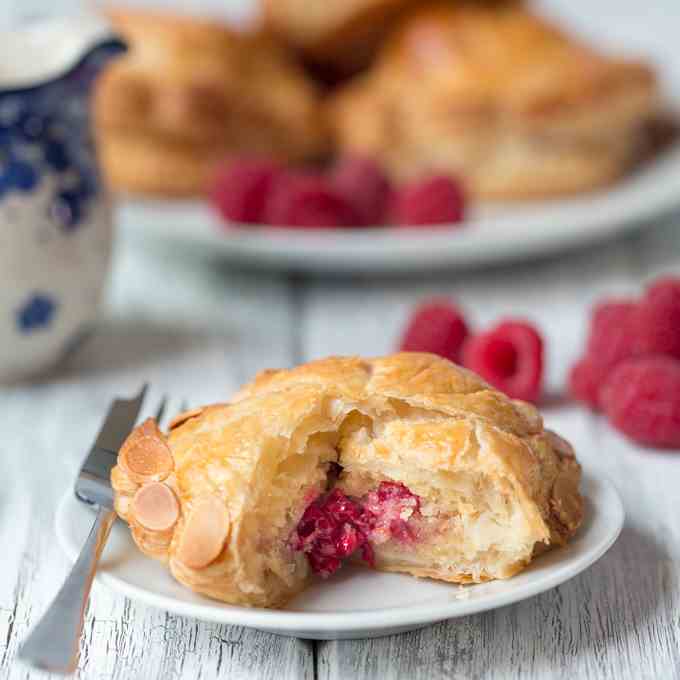 Raspberry and Almond Pithiviers