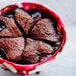 Chocolate and Berry Cobbler