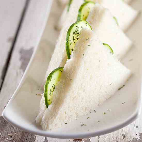 Cucumber tea sandwiches