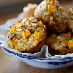 Savory Pumpkin & Feta Muffins