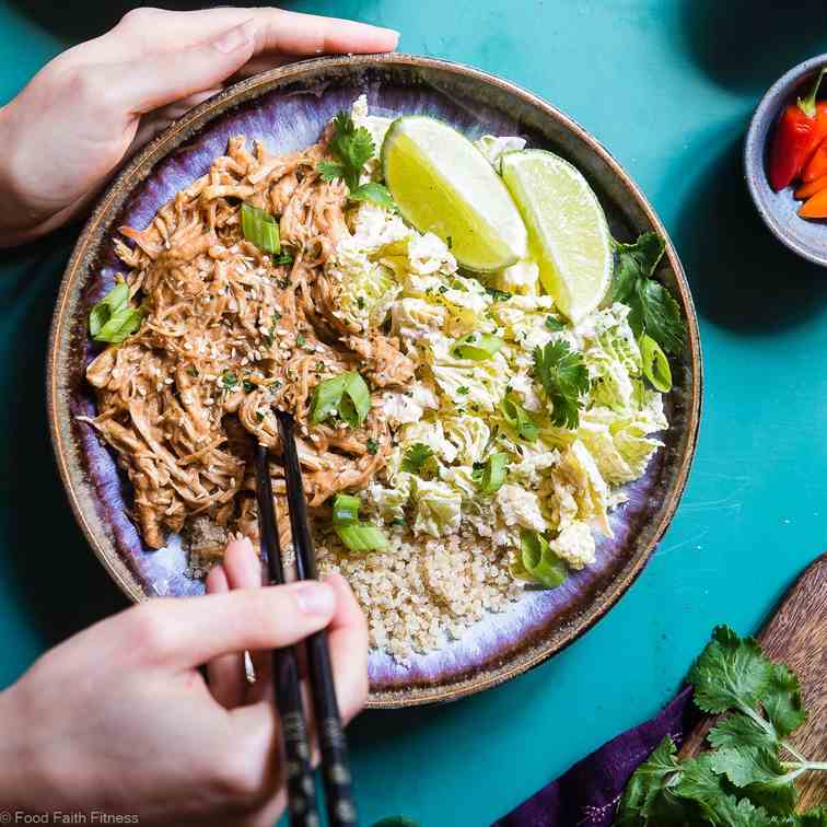 Slow Cooker Thai Peanut Chicken