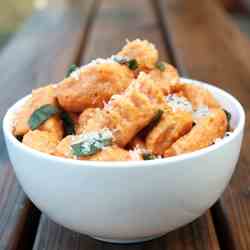 Sweet potato gnocchi with sage butter 