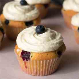 Blueberry and Lemon Cupcakes