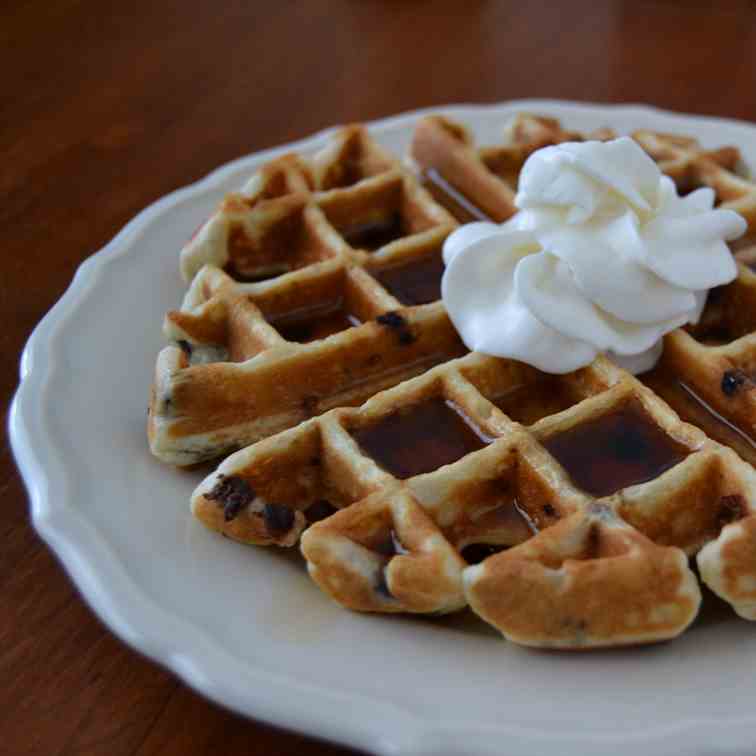 Chia Chocolate Chip Waffles