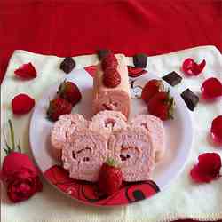 Strawberry  Swiss Roll