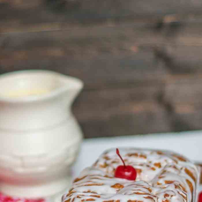 White Chocolate Cherry Eggnog Bread