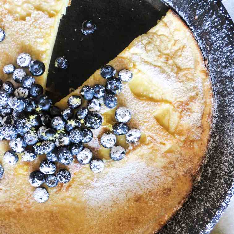 Lemon Blueberry Dutch Baby