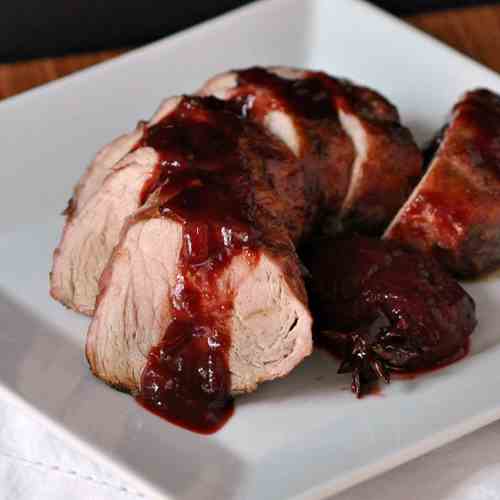 Roast Pork Tenderloin with Plum Barbecue S