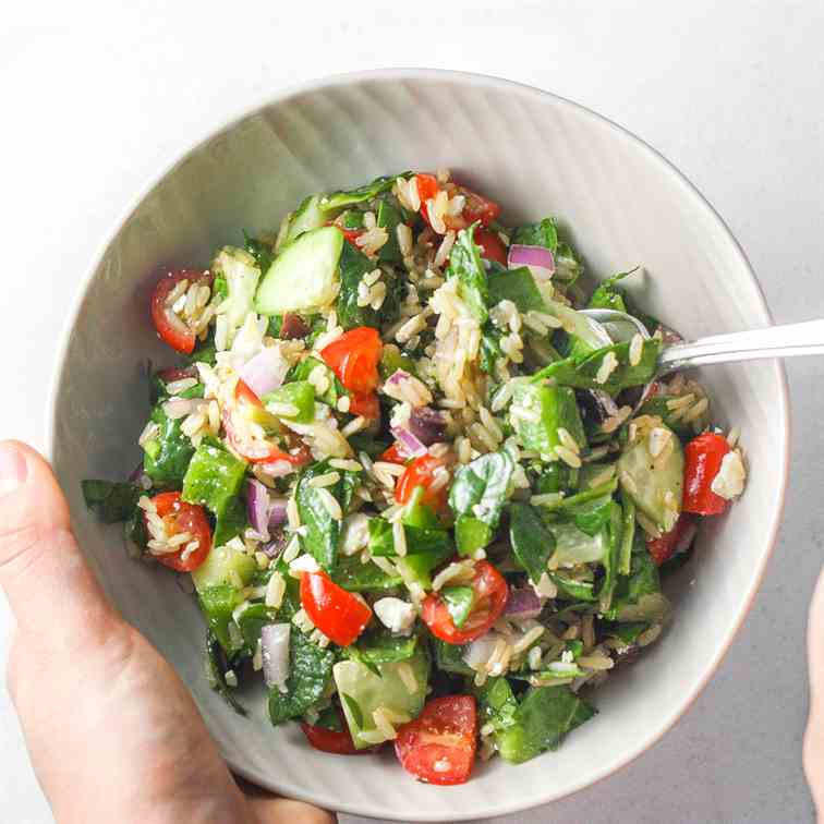 Mediterranean Brown Rice Salad