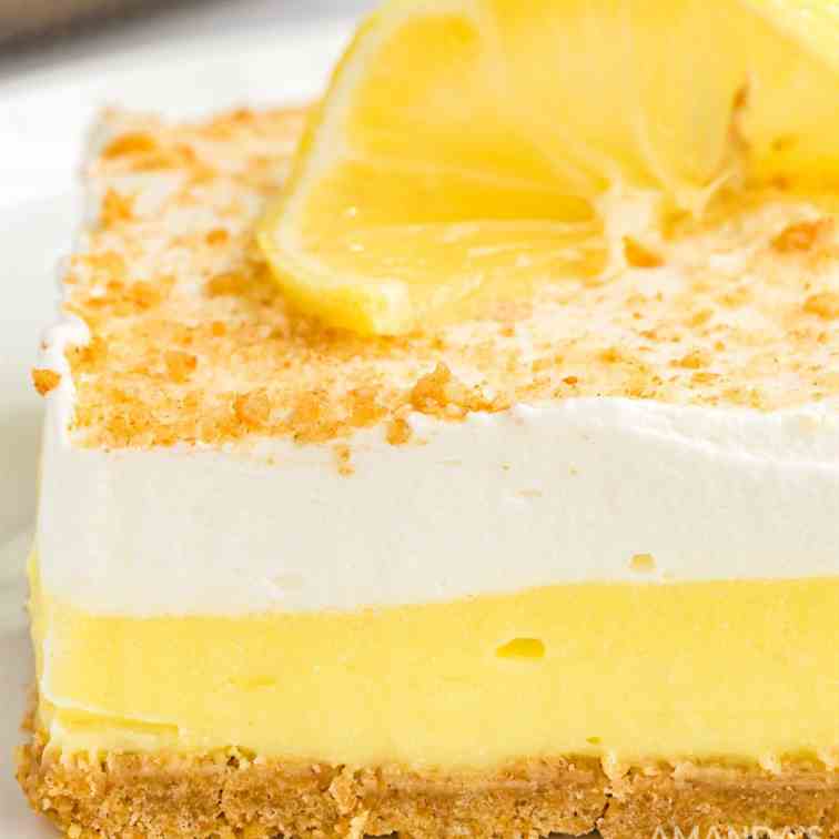 Lemon Cream Cheese Pudding Dessert