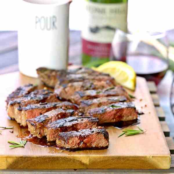 Seared Steak with Balsamic Reduction