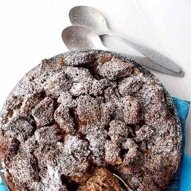 Chocolate bread pudding 