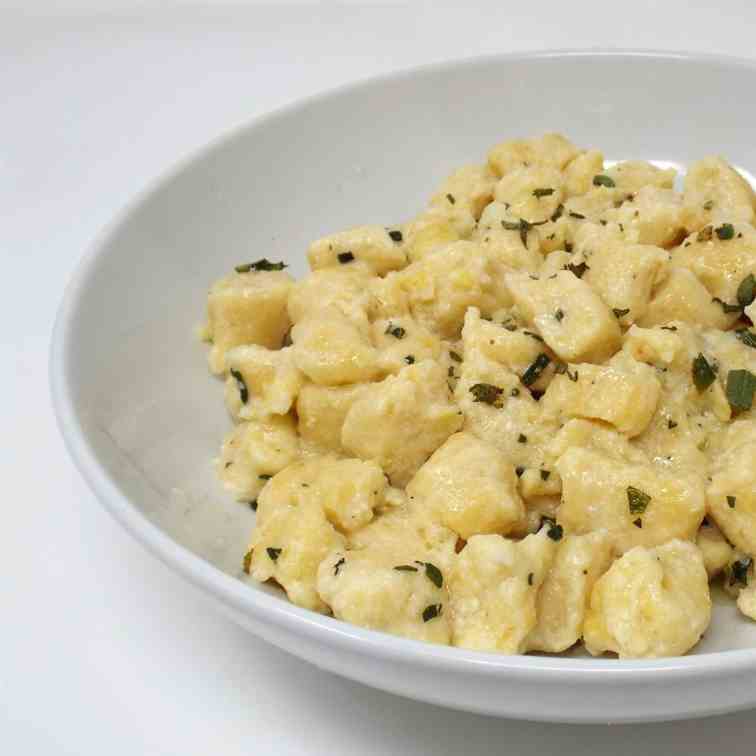 Ricotta Cheese Gnocchi with Sage Butter