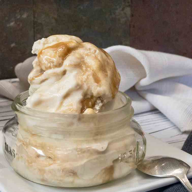 Keto Salted Caramel Ice Cream 