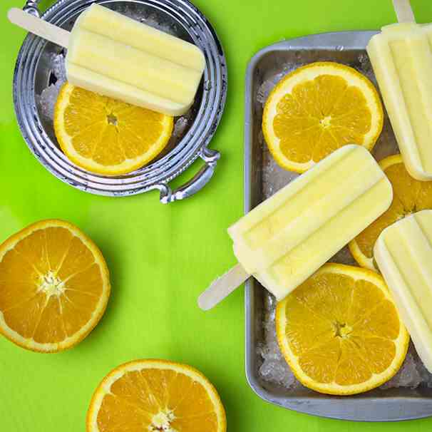 Vegan - Paleo Orange Creamsicle Pops