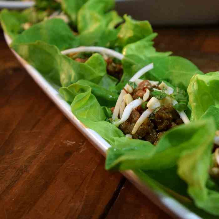 Asian Inspired Turkey Lettuce Cups