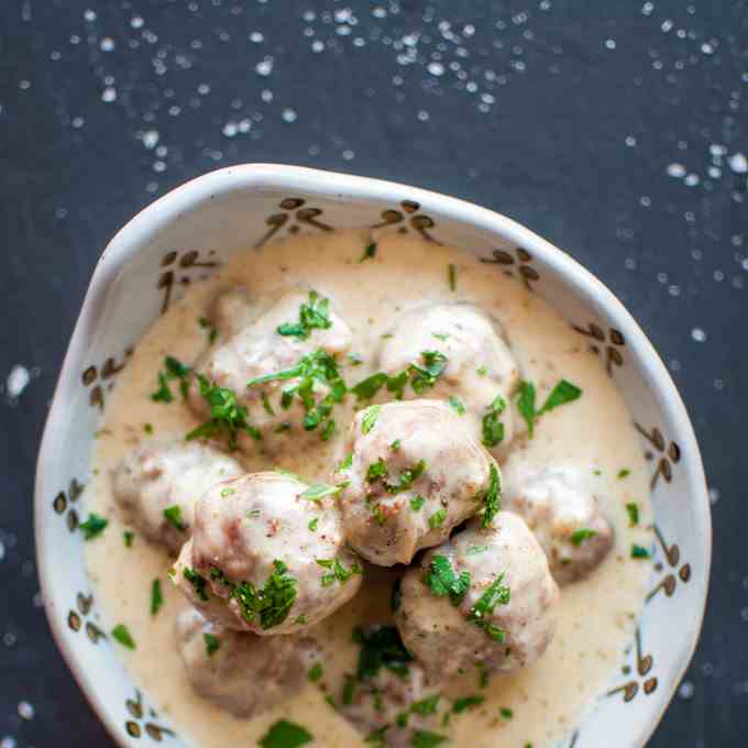 Meatballs in a Cream Sauce