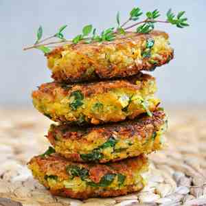 Healthy vegan falafel
