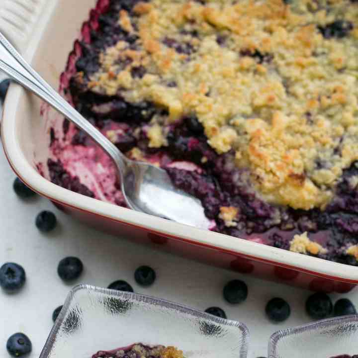 Low Carb Blueberry Cobbler