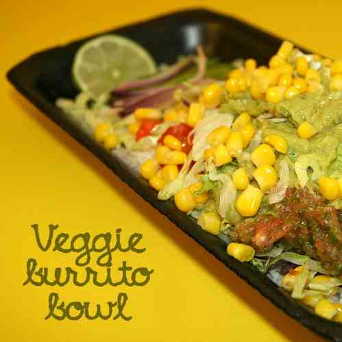 chipotle style veggie burrito bowl