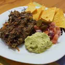 Haggis Nachos, Guacamole & Salsa