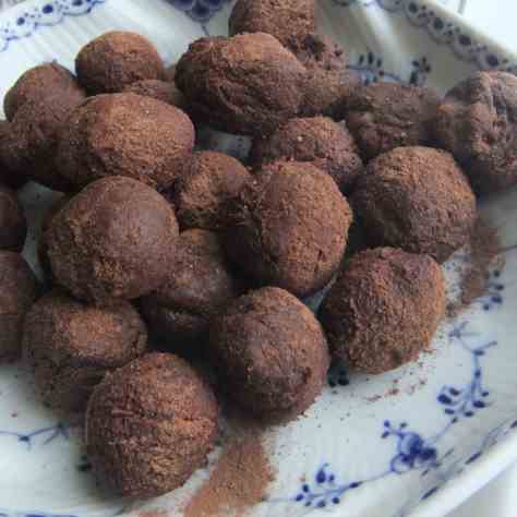 Cranberry Ginger Truffles