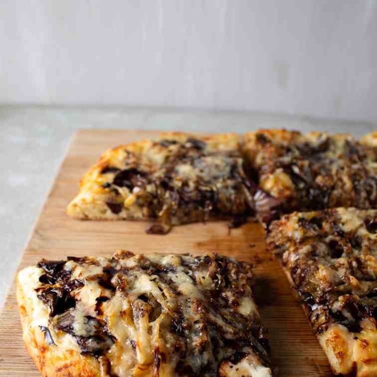 Radicchio and Caramelized Onion Flatbread