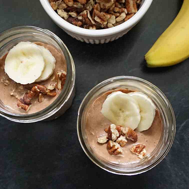 Chunky monkey overnight oats