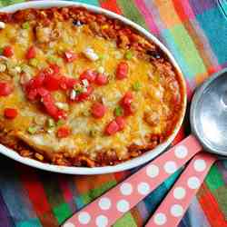 Chicken Tostada Casserole