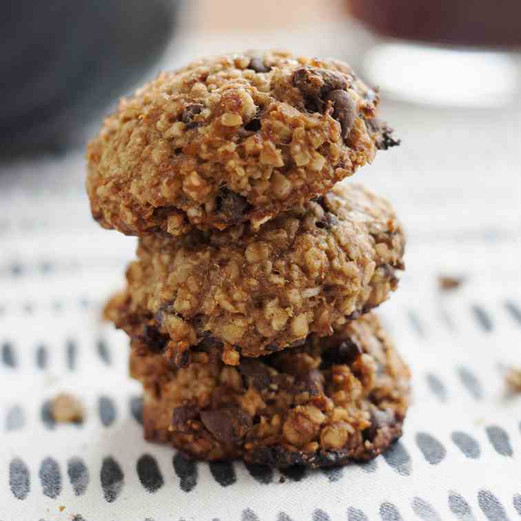 Peanut Butter and Banana Breakfast Cookies