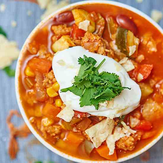 Turkey and Vegetable Chili 