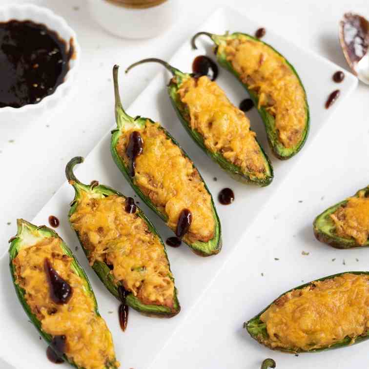 Cheesy Samosa Jalapeno Poppers