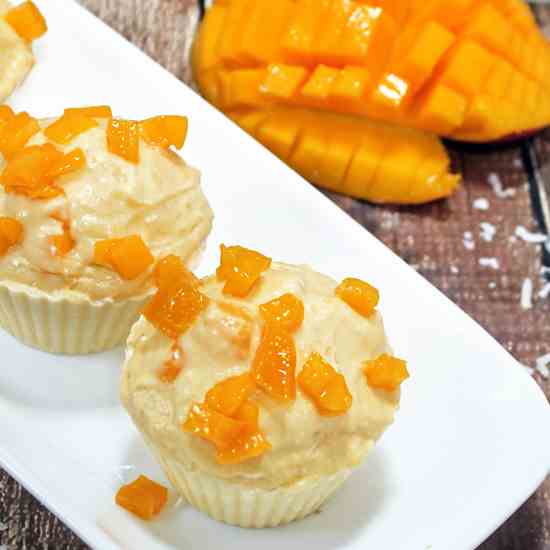 Mango Coconut Puddings