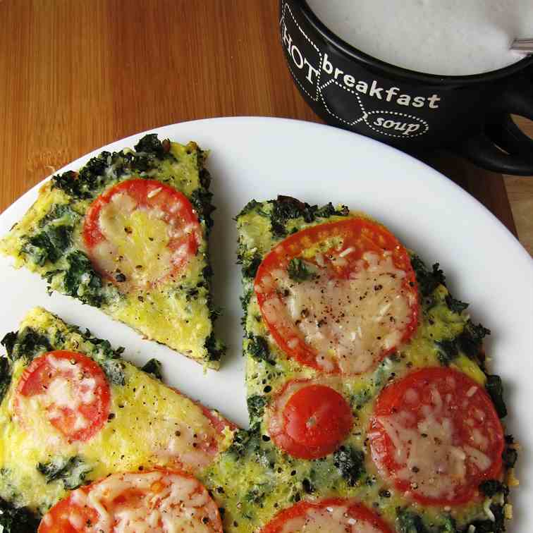 15 Minute Veggie Loaded No Bake Frittata