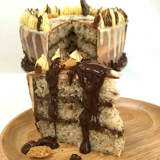 Banana Chocolate Ferrero Cake