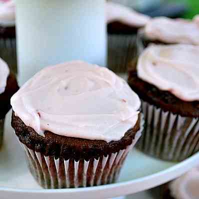 Chocolate Raspberry Cupcakes