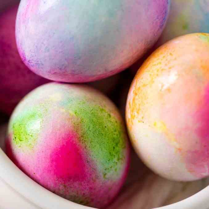 How To Make Tie Dye Easter Eggs