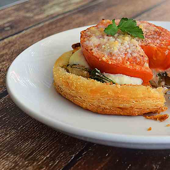 Tomato,Spinach & Ricotta Tart