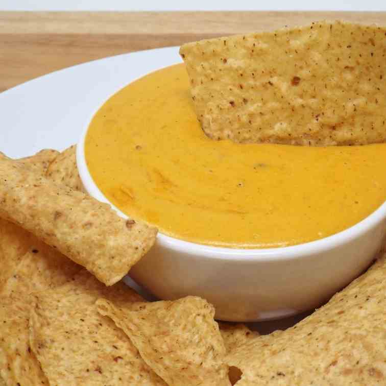 Vegan Queso with Green Chilies