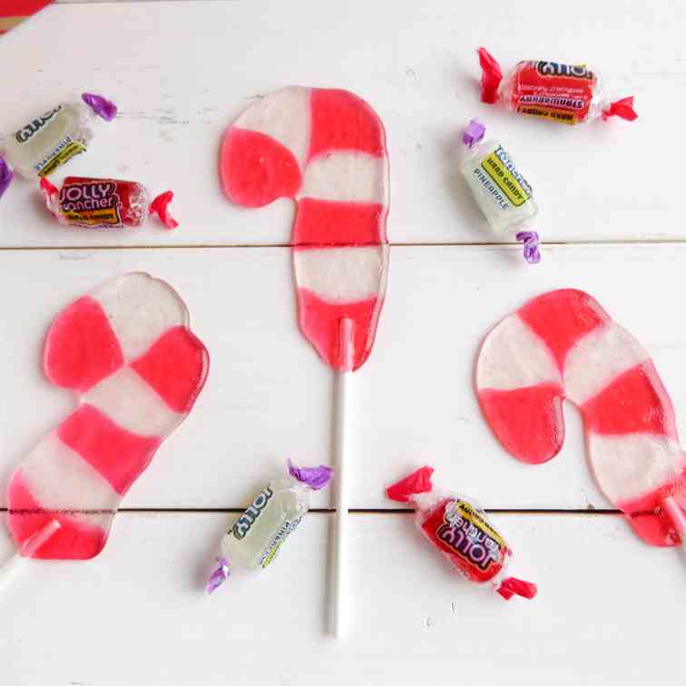Candy Cane Suckers