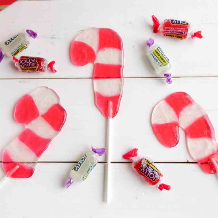 Candy Cane Suckers